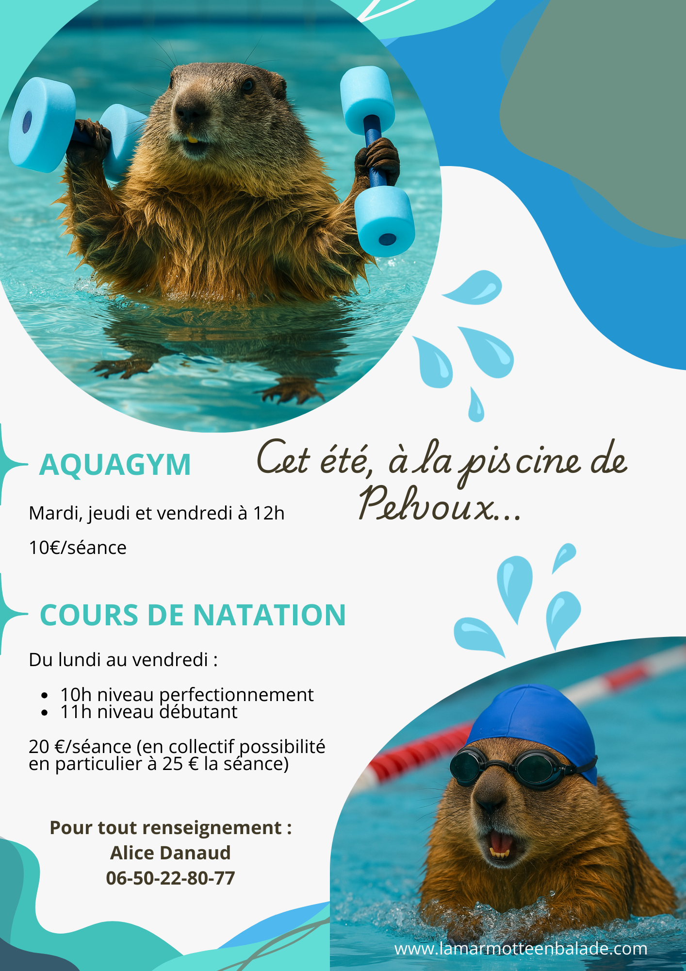 Flyer activités aquatiques MNS Vallouise-Pelvoux